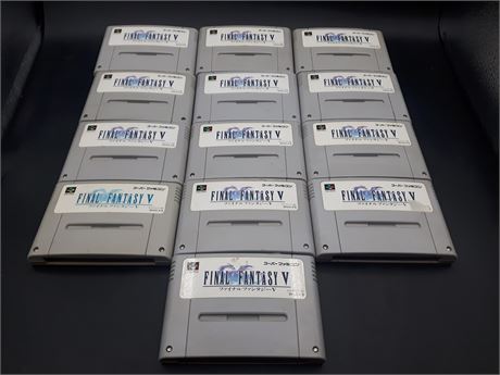 COLLECTION OF FINAL FANTASY V SUPER FAMICOM GAMES - VERY GOOD CONDITION