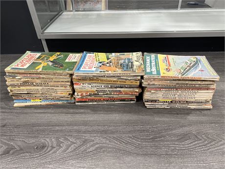 LOT OF VINTAGE MOSTLY 1950’s / 60’s POPULAR SCIENCE MAGAZINES