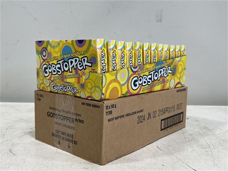 2 CASES OF GOBSTOPPER CANDY - 12 PACKS OF 142GRAMS
