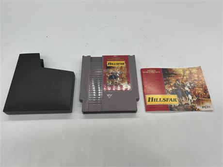 RARE NES DUNGEONS & DRAGONS HILLSFAR W/MANUAL EXCELLENT CONDITION