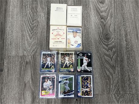 DIAMOND CLASSIC SERIES 1 & 2 LIMITED ED. CARDS + JUDGE / JETER CARDS