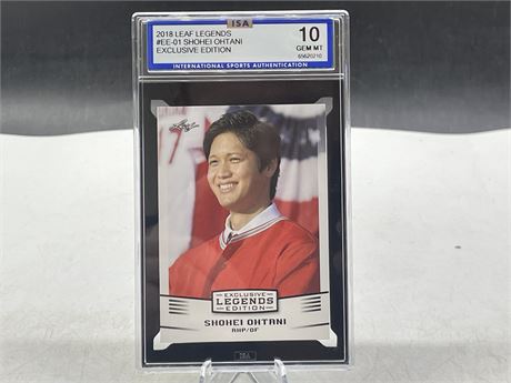 ISA GRADED 10 2018 SHOHEI OHTANI EXCLUSIVE EDITION
