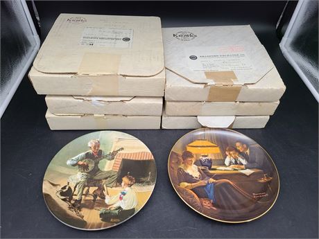 6 NORMAN ROCKWELL COLLECTOR PLATES