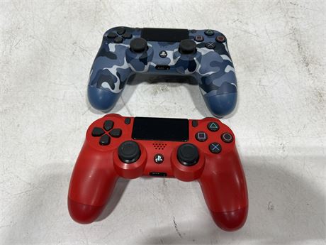 2 PS4 CONTROLLERS UNTESTED/AS IS