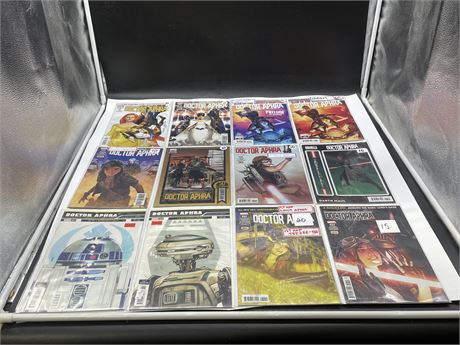 12 ASSORTED STAR WARS DOCTOR APHRA COMICS INCL: VARIANTS & SOME FIRST APPEARANCE
