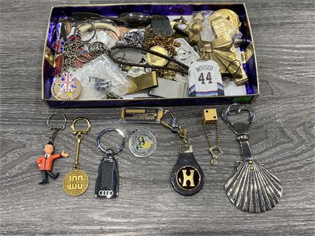 LOT OF MISC. KEYCHAINS ETC.