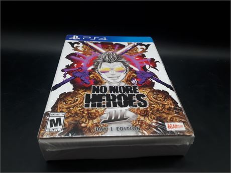 SEALED - NO MORE HEROES 3 DAY 1 COLLECTORS EDITION - PS4