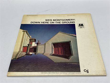 WES MONTGOMERY - DOWN HERE ON THE GROUND - VG+