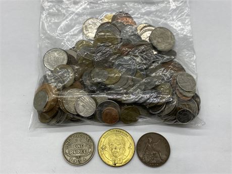2LBS OF WORLD COINS