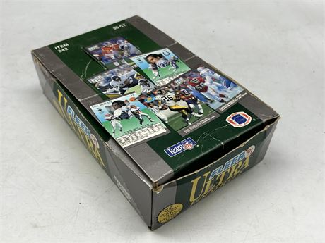 1991 FLEER ULTRA FOOTBALL BOX - 35 UNOPENED PACKS