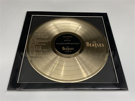 BEATLES GOLD DISC DISPLAY “LET IT BE”