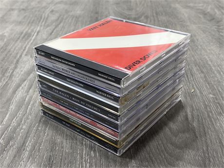 9 VAN HALEN CDS - EXCELLENT COND.