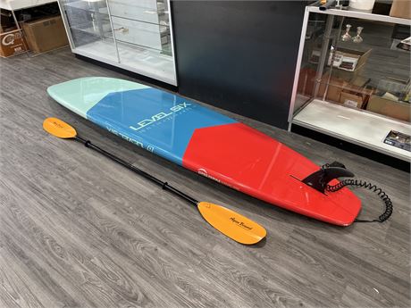 LEVEL SIX LARGE STAND UP PADDLE BOARD - SEE PHOTOS FOR SPECS