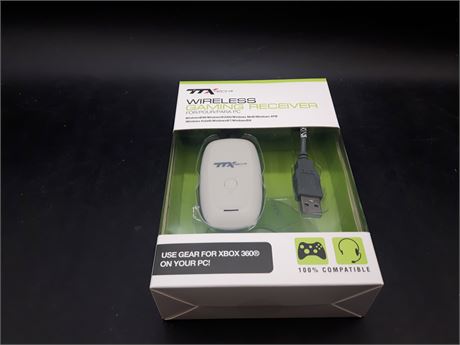 SEALED - WIRELESS GAMING RECEIVER  - XBOX 360 / PC