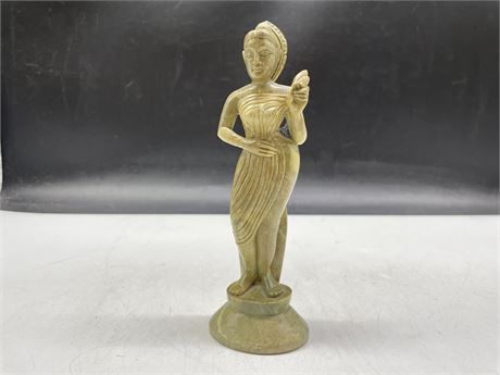 STONE CARVED CHINESE FIGURE 7”