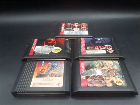 COLLECTION OF SEGA GENESIS GAMES - TESTED & WORKING