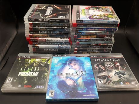 LARGE COLLECTION OF PS3 GAMES