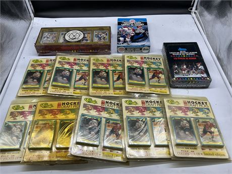 LOT OF SEALED 1990s HOCKEY PACKS / BOXES
