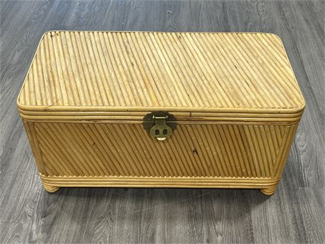 VINTAGE BAMBOO CHEST 32X16”