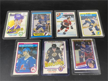 (7) 70s-80s CARDS MINT