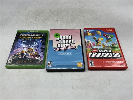 3 VIDEO GAME LOT