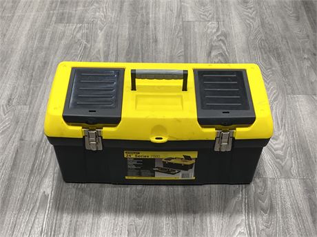 STANLEY TWO TIER 24” TOOL BOX W/ CONTENTS