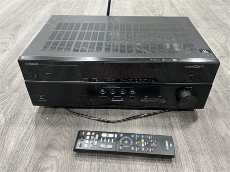 NEVER USED YAMAHA STEREO RECEIVER W/REMOTE