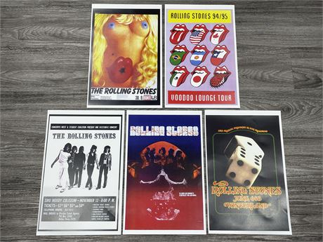 5 ROLLING STONE POSTERS (11”X17”)