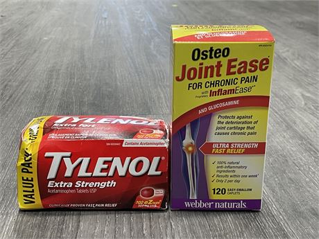 TYLENOL EXTRA STRENGTH TABLETS & OSTEO JOINT EASE TABLETS