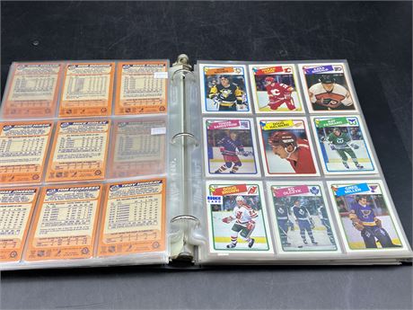 BINDER OF 88/89’ OPC NHL SET (Missing cards)