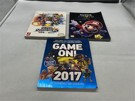 3 NINTENDO STRATEGY GUIDES