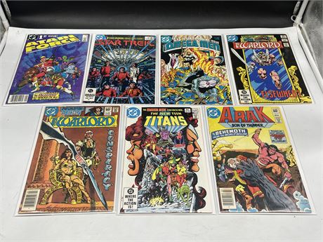 7 DC COMICS INCLUDING 3 FIRST ISSUES