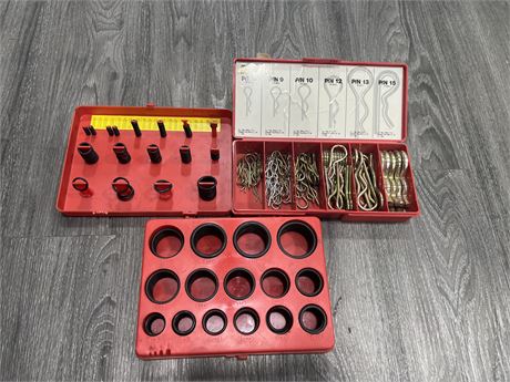 BOX OF “O” RINGS + BOX OF PIN CHIPS