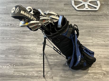 FULL SET OF RIGHT HANDED GOLF CLUBS W/BAG