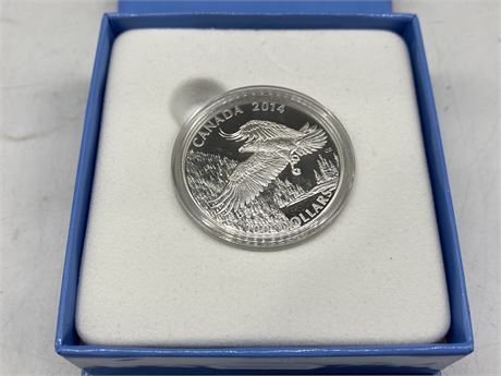 2014 ROYAL CDN MINT EAGLE SILVER COIN ($100 of silver)