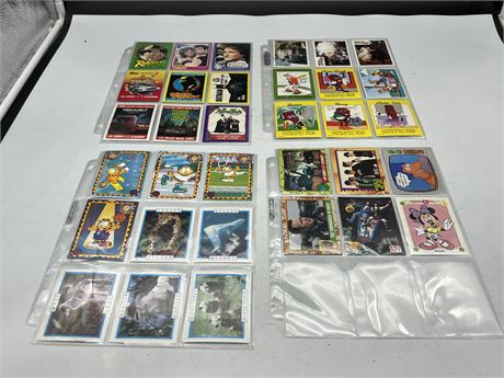 MIXED LOT OF 70s, 80s & 90s TRADING CARDS (Cartoon & film)