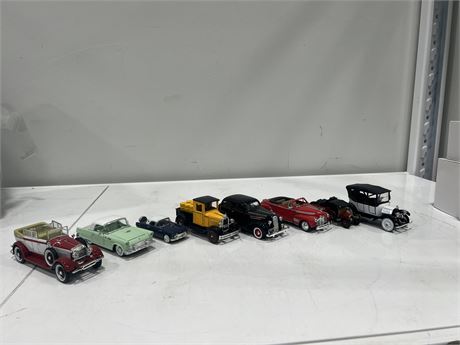 8 DIECAST VEHICLES - 1/32 SCALE & 1/64 SCALE