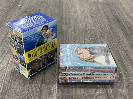 2 SEALED DVD SETS - GRACE & FRANKIE + ROAD TO AVONLEA