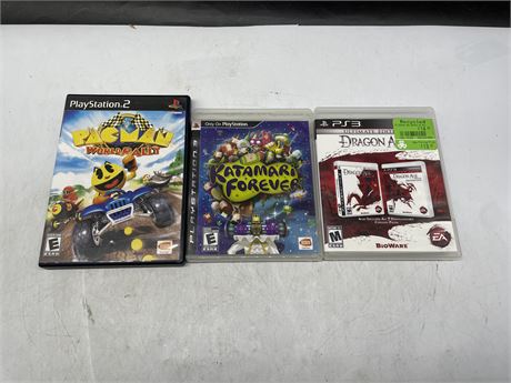 PAC-MAN RALLY - PS2 & 2 PS3 GAMES