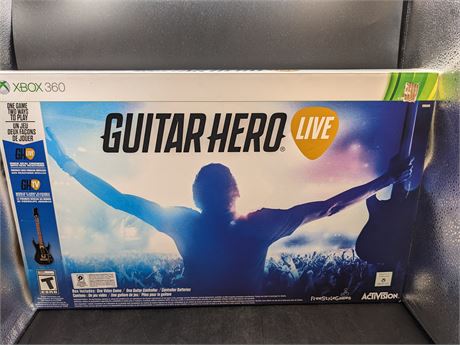 GUITAR HERO LIVE BUNDLE WITH GUITAR - VERY GOOD CONDITION - XBOX 360