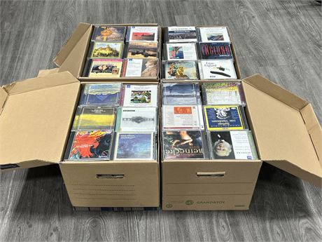 4 BOXES OF CDS