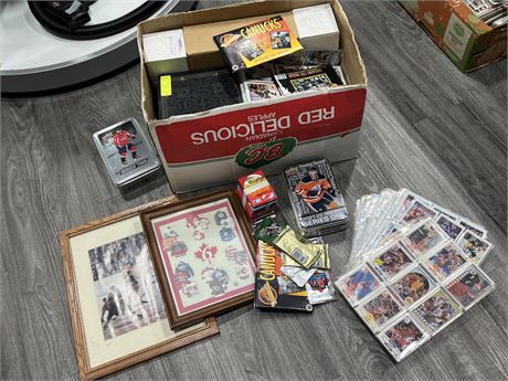 LOT OF SPORTS CARDS / COLLECTABLES