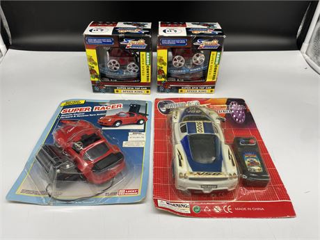 4 NEW SMALL RC CARS