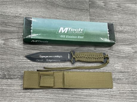 NEW MTECH KNIFE W/ SHEATH - 6” BLADE