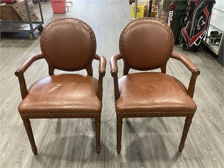 ORNATE FRAMED ARM CHAIRS (34” TALL)