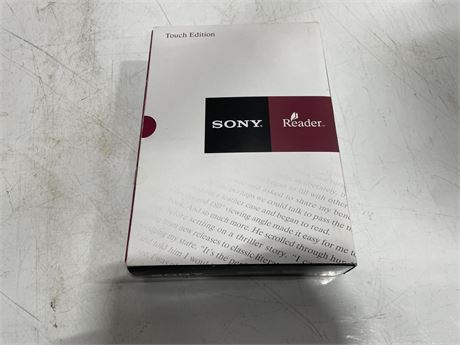 NEW IN BOX SONY READER TOUCH EDITION