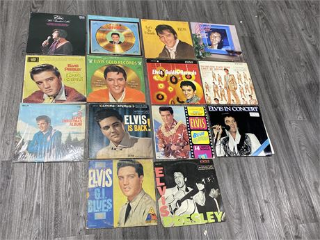 14 ELVIS RECORDS (Most scratched)
