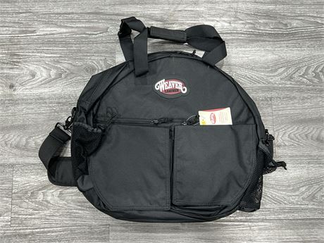 NEW WEAVER LEATHER BLACK LARGE CARRY BAG