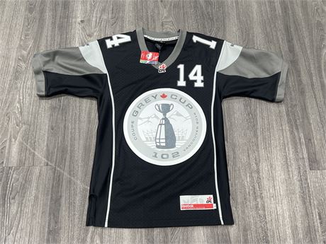 BRAND NEW CFL GREY CUP JERSEY 2014 - ADULT SMALL