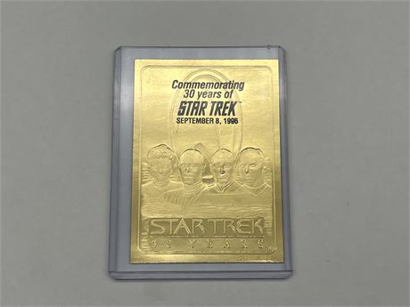 STAR TREK: LIMITED EDITION 23K GOLD CARD